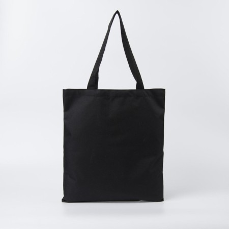 Bag-shop "Leaves" without lightning, without lining, black color-5