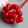 Decor for creativity "Hearts" red 1 bouquet = 10 pcs 10 cm