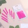 Set of candles for the Manhattan cake, 9 cm, 8 pcs, 24 min, pink metallic