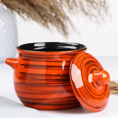 Ceramic Pikanto baking pot 0.65l / 12.5x11.5cm, rainbow mix-9