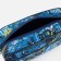 Lightning cosmetic bag, external pocket, blue color