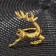 Ring for the Napkin "Deer", 4.5 × 6 cm, gold color