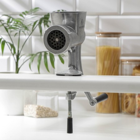 Mechanical aluminum meat grinder "PAZ MA-S"