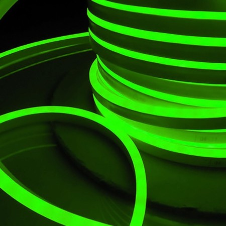 Flexible Neon Elektrostandard, IP67, 2835, 120 LED/m, 220V, one -way, Green glow-1