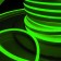 Flexible Neon Elektrostandard, IP67, 2835, 120 LED/m, 220V, one -way, Green glow