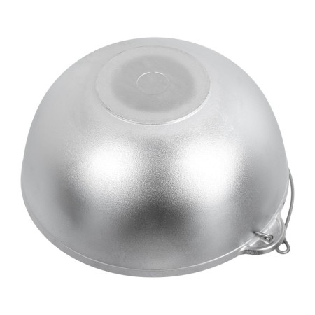 Kazan aluminum cast boyscout, with a lid and an arc, 8 l, Asian bowl, a flat bottom-4