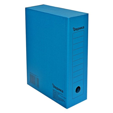 Archive folder with ties, microhofrocard, 100mm, blue, up to 900l.-2