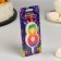 Candle for the cake "Color Flame", 10 cm, number "8"