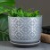 Flower pot "Hypyur" gray, 1.73 liters