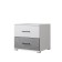 Bedside table, 500x410x452, white/concrete