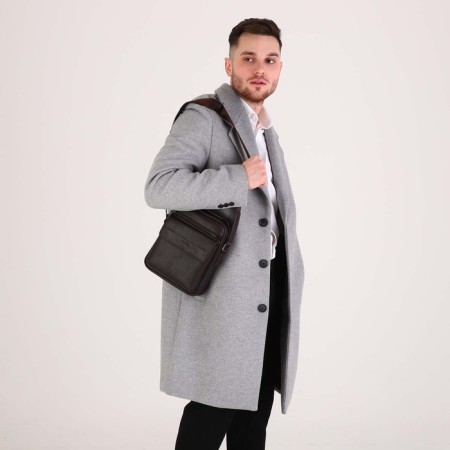 Male bag, terra Dever, brown color-5