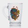 New Year's glass mug for tea "Symbol of the year 2025", 300 ml