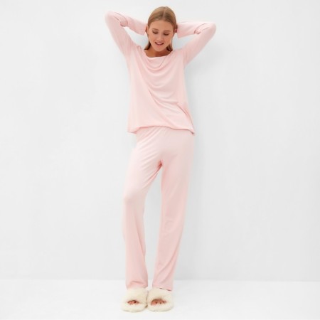 Kit (jumper, trousers) female minku, pink color, size 46-3