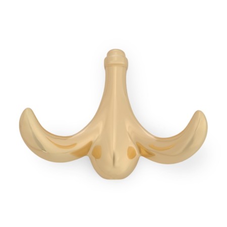 Furniture hook Cappio Clown, two -rod, zinc, color gold-3