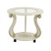 Grazia coffee table (c), 580x580x490, ivory/gold