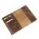 Cover for a passport with pockets, brown color