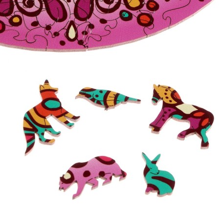 Figure puzzle "Mandala", a series "Funny toys"-4