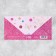 The envelope for the money "on what you really want", embossing foil, 16.5 x 8 cm