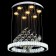 Svetlnik Cascade "Asfeya" 6xled chrome 50x50x65cm Bayerlux