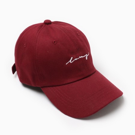 Baseball cap with MINAKU inscriptions color red, size 54-56