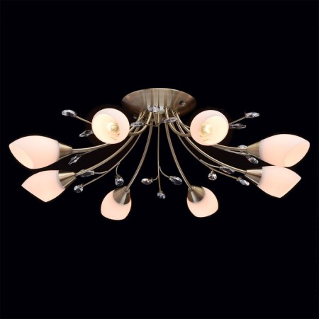 Celeal chandelier "Tenderness" 8x60W E14 Antique bronze 75x75x22cm-1
