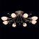 Celeal chandelier "Tenderness" 8x60W E14 Antique bronze 75x75x22cm