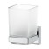 Holder with a glass, matte glass, chrome