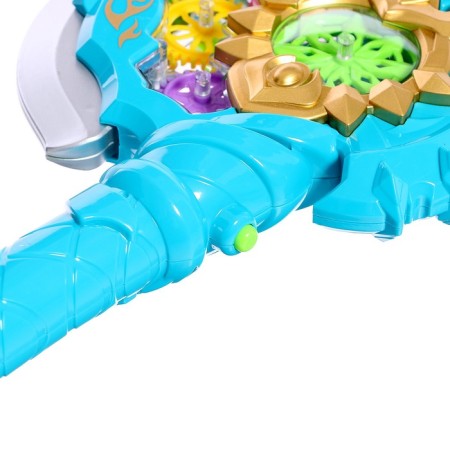 SEX with gears, light and sound effects, vibration of the blade, works from batteries-5