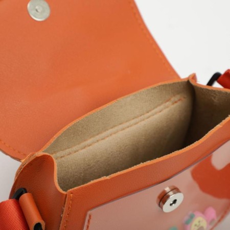 Baby bag on a valve, orange color-2