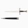 Suv. product dagger, black scabbard, 35cm