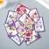 Cardboard "brand" set 10 pcs (5 types) 4x6 cm