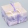Capcake box, confectionery packaging, 4 cells "silk", 16 x 16 x 10 cm