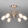 Ceiling chandelier with Ginevra, 40W, E14, 60x60x37 cm
