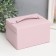 Casket to the leatherette to decorations the chest "Smoothness. Matte light pink" 11x18x13.7 cm