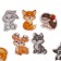 Puzzles made of wood "contour puzzles" "animals" 18 elements