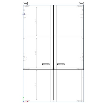 Bathroom cabinet "Vega 5004" White/oak Kronberg, 50 x 24 x 80 cm-5