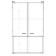 Bathroom cabinet "Vega 5004" White/oak Kronberg, 50 x 24 x 80 cm