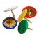 Office buttons 12 mm, 300 pieces, colored, in a plastic tube