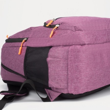 Backpack, 2 lightning departments, 2 outer pockets, 2 side pockets, pink color-2
