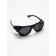 Sunny glasses Round, UV 400, leather curtains, pipe 14.1 cm, width 12.1 cm, lens 5.2 x 5 cm, Cher