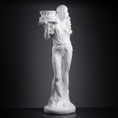 Figure - stand "Eastern beauty" White, 30x27x90cm
