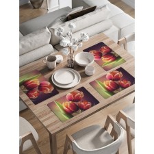 A set of napkins for setting the table 