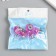 Handle for the casket Metal "Crystal Pink" silver 2.6x2.6x2.4 cm