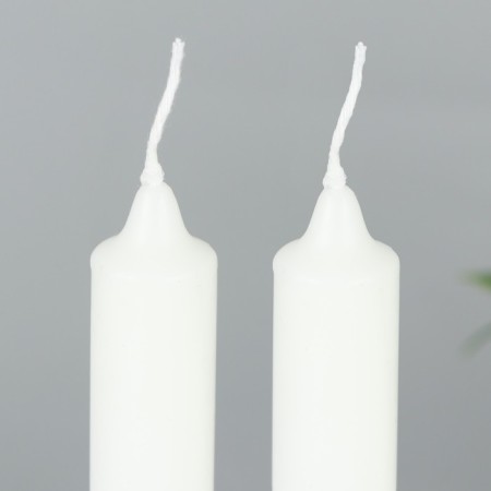 Candles are high with the application of “Light Easter!”, 2 pcs., White, 19 x 2.1 cm.-5