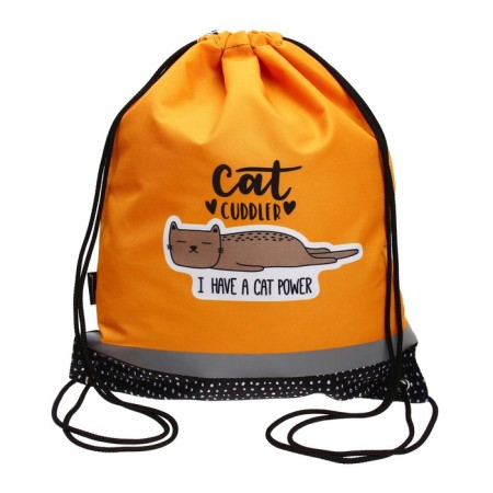 A bag for shoes 440 x 365 mm, Erich Krause, 300D density, with a reflective strip, Funny Kittens