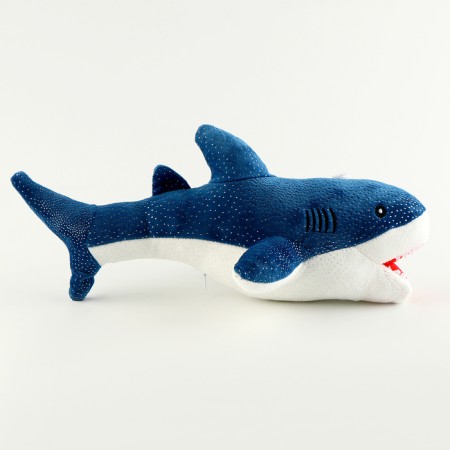 Soft toy "Shark", 35 cm, blue color-2