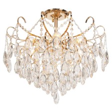 Crystal Crystal Economic light 15506/6FGD WT, 6x60W, E27, 50x55x55 cm, gold color