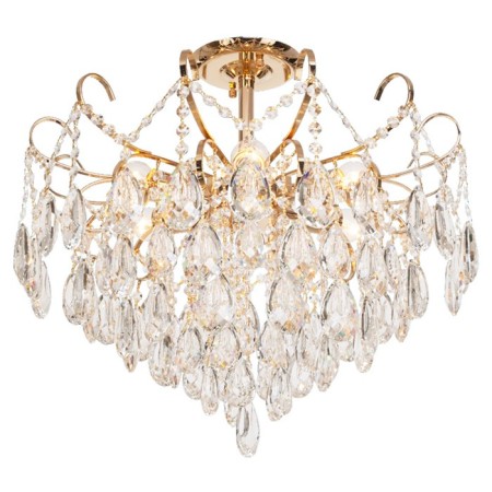 Crystal Crystal Economic light 15506/6FGD WT, 6x60W, E27, 50x55x55 cm, gold color