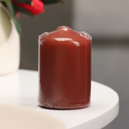Candle - cylinder, 4 × 6 cm, 9 hours, chestnut-2