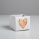 Gift folding box, packaging, "heart", 10 x 12 x 12 cm